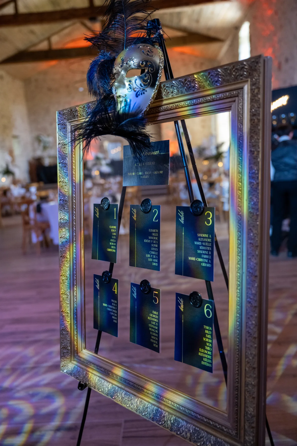 Le Plan de Table mariage en Vendée